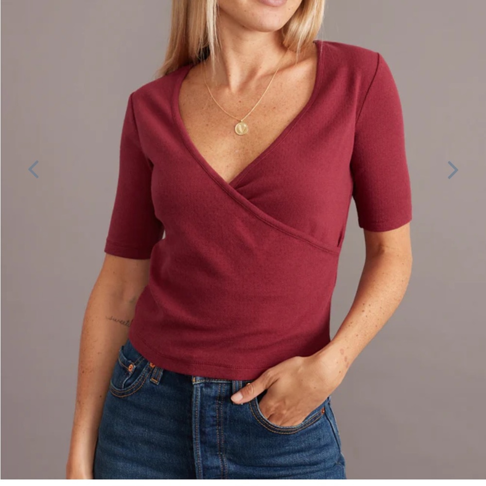 NWT Marine Layer Rhododendron V-Neck